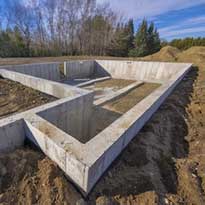 Cement foundations